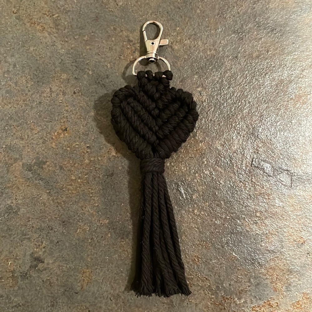 Macrame Heart Keychain ||2 for $20||